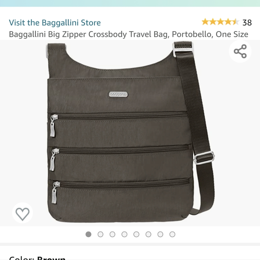 Baggallini big zipper bag with RFID - Picture 2 of 3